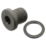 Oil Drain Plug with Sealing Ring - Mercedes by Febi 000000007504-FEB2