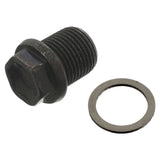 Oil Drain Plug with Sealing Ring - Ford by Febi 1386502-FEB