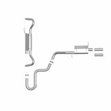 AFE aFe MACH Force-Xp 3 IN to 2-1/2 IN 304 Stainless Steel Hi-Tuck Cat-Back Exhaust System - VW / 2.0T / 3.6L / Atlas Cross Sport 49-36453
