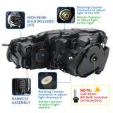 VLAND LED Headlights Halogen Models (Lower DRL) - VW / Mk6 / Golf