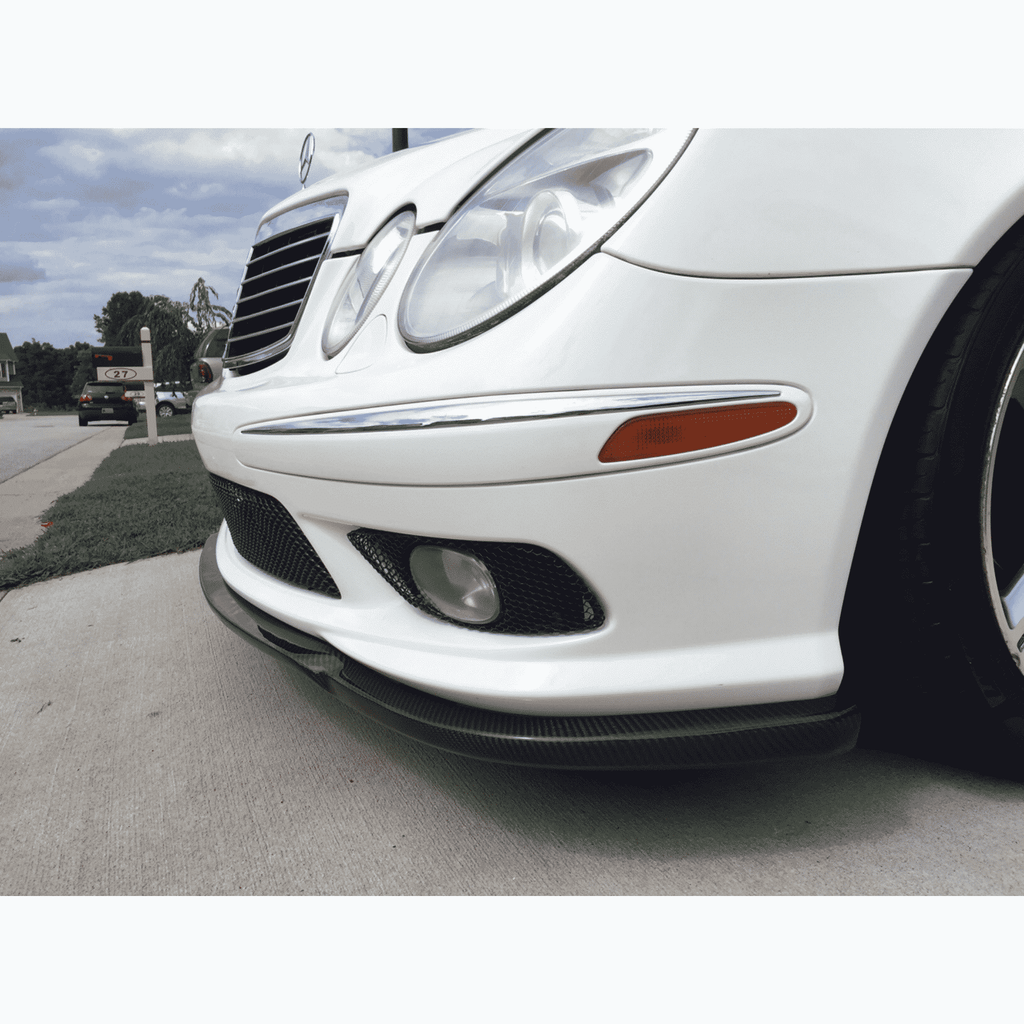 CS Designed W211 E55 Carbon Fiber Front Lip Spoiler | W211E55CFLIPCS ...