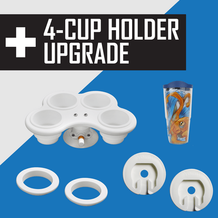 SeaSucker "The Works" - Tervis, Tumbler Ring, Yoebi Adaptor SeaSucker 4-Cup Holder - Upgrade Kit MK1112
