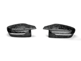 Akrapovic BMW M2 Coupe (G87) Chopped Carbon Fiber Mirror Cap Set - Matte by Akrapovic WM-BM/CA/5/CF