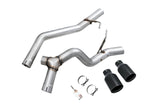 AWE Trail-to-Tread Conversion Kit (Dual Exhaust) for Jeep JT 3.6L - Diamond Black Tips by AWE Tuning 3015-33065