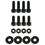 Sparco Seat Hardware Spacer Kit Bottom Mount - Black Zinc by SPARCO 50001ZN
