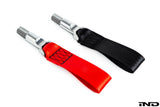 Fall-Line Motorsports G8X M2 / M3 / M4 Tow Strap - Rear / Long | FLM-G8X-3TSTR-R-RED