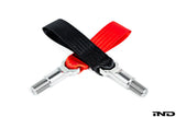 Fall-Line Motorsports G8X M2 / M3 / M4 Tow Strap - Front / Short | FLM-G8X-3TSTR-F-RED