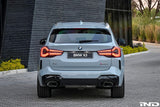 IND Painted Rear Reflector Set (Gloss Black) - BMW G01 X3 LCI M-Sport by IND Distribution IND-G01MLCI-RREF-668