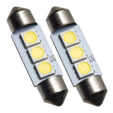 ORACLE Lighting 37MM 4 LED 3-Chip Festoon Bulbs (Pair) - Cool White by Oracle Lighting orl5205-001