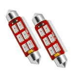 ORACLE Lighting 44MM 6 LED 3-Chip Festoon Bulbs (Pair) - Red by Oracle Lighting orl5207-003