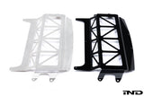 Fall-Line Motorsports F8X M2C / M3 / M4 Oil Cooler Guard V1 | FLM-F8X-3FSKID-V2-BLK