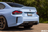 IND Painted Rear Reflector Set (Gloss Black) - BMW G87 M2 by IND Distribution IND-G87-RREF-668
