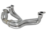 aFe 12-17 Toyota 86 / FRS / BRZ Twisted Steel 304 Stainless Steel Long Tube Header w/ Cat by AFE 48-36005-1HC