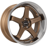 F1R F1R FC5 18" 5x100 Satin Bronze w/ Polish Lip