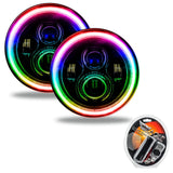 ORACLE Lighting 7" High Powered LED Headlights - Black Bezel by Oracle Lighting orl5769-330