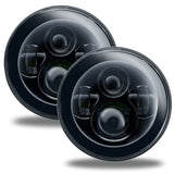 ORACLE Lighting 7" High Powered LED Headlights - NO HALO - Black Bezel by Oracle Lighting orl5769-504