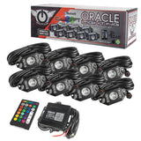 ORACLE Lighting Bluetooth + RF ColorSHIFT® Underbody Wheel Well Rock Light Kit - 8 PCS by Oracle Lighting orl5819-333