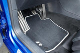 VW/Audi Golf R Carpeted Floor Mat Set - Anthracite | White Piping 5K1061325041