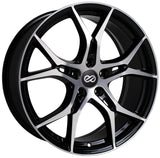 Enkei Wheels Vulcan 17" 5x100 Black Machined by Enkei 517-775-8045BKM
