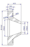SuperPro 18-23 Jeep Wrangler JL Rear Upper Spring Pad Spacer - 50mm/2in Lift (Single) by Superpro SPRSPF5574K