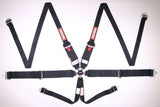 RaceQuip Black SFI CAMLOCK 6pt PU Lap HNR Seat Belt by Racequip RQP747007