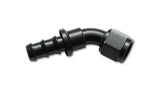 Vibrant -12AN Push-On 45 Deg Hose End Fitting - Aluminum by Vibrant 22412