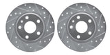 UroTuning DFC Brake Rotor - Drilled and Slotted - Silver 631-73053R