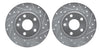 Drilled And Slotted Rear Rotor Set (286x12mm) - Audi / MK2 TT