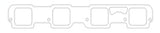 Cometic 05+ Dodge 6.1L Hemi .125in Fiber Intake Gasket by Cometic CGS-C5197-125