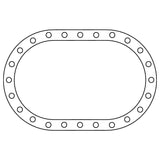 Cometic Fuel Cell .062in Fiber Filler Gasket - 24 Bolt - Oval by Cometic CGS-C15619