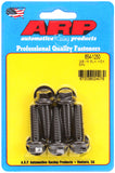 ARP 3/8in - 16 x 1.250 hex 7/16 Wrenching Black Oxide Bolts (5/pkg)