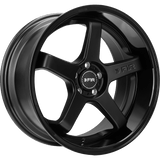 F1R F1R FC5 18" 5x112 Matte Black w/ Gloss Black Lip