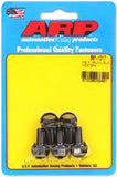 ARP M8 x 1.25 x 16 Hex Black Oxide Bolts (5/pkg)