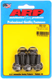 ARP M10 x 1.25 x 20 Hex Black Oxide Bolts (5/pkg)