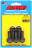 ARP M10 x 1.25 x 25 12pt Black Oxide Bolts (5/pkg)