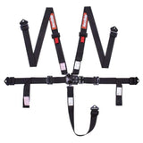 RaceQuip Latch & Link 5 Point Auto Racing 2In Harness Set / SFI 16.1 Seat Belt Set / Black by Racequip RQP811001