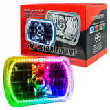 ORACLE Lighting Pre-Installed Lights 7x6 IN. Sealed Beam - ColorSHIFT® Halo by Oracle Lighting orl6908-333