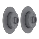 Brake Rotor Set (Rear) - VW MK3 / Golf / Jetta / Passat by Zimmerman 6N0615601-ZIM-QTY2