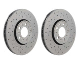Front Cross Drillled Brake Rotor Set (288x25mm) - VW / 1.8T / VR6 / Mk4 / Golf / Jetta by Brembo 6R0615301D-BRE-QTY2