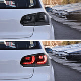 VLAND LED Headlights and Tail Lights (w/ Demon Eyes) - VW Mk6 Golf by VLAND 0197A-DEM+0183A-S-LHD-P02