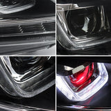 VLAND LED Headlights Halogen Models with Demon Eyes - VW / Mk6 / Golf