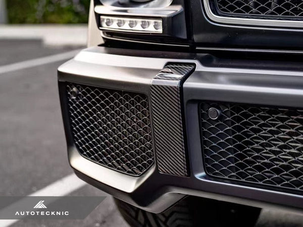 Chrome Front Bumper Covers For Mercedes G63 AMG W463 G-Class – Polished Bolt-On Set