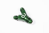 Radium Engineering Dual 6AN to 8AN Y-Adapter Block Fitting by Radium Engineering RAD14-0177