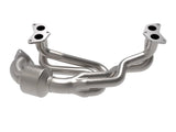 aFe Twisted Steel 304 Stainless Steel Header w/ Cat 13-19 Subaru Outback H4-2.4L by AFE 48-36804-HC
