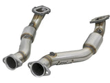 aFe POWER 14-18 Chevrolet Corvette C7 & Z06 Twisted Steel 3in 304 Stainless Steel Mid Pipe w/ Cat by AFE 48-34130-1YC