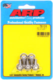 ARP M6 x 1.00 x 12 Hex Stainless Steel Bolts (Set of 5)