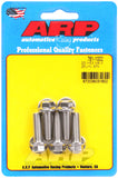 ARP M8 x 1.25 x 25 Hex SS Bolts (5/pkg)