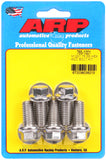ARP M12 x 1.75 x 25 Hex Black SS Bolts (5/pkg)