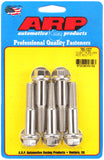 ARP M12 x 1.75 x 60 Hex Black SS Bolts (5/pkg)