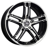 Enkei Wheels FD-05 15" 5x114.3 Black Machined by Enkei 434-570-6538BKM